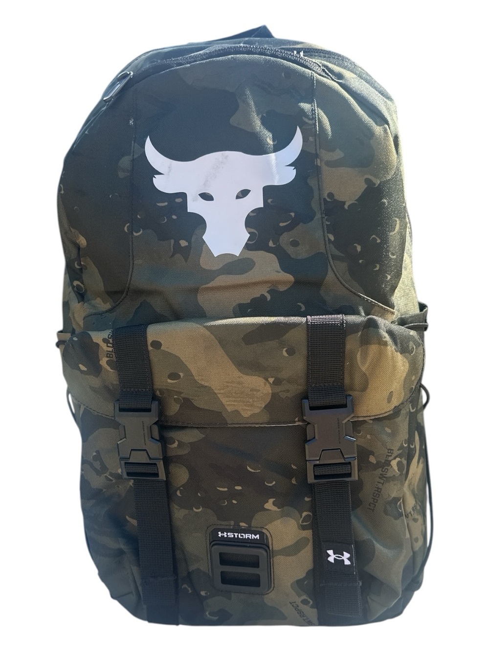 Under Armour Project Rock Camo Backpack with Brahma Logo - Limited Edition - NEW